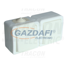 TRACON TR-PH06 Falon kívüli váltókapcsoló 10AX/250VAC, IP54, (106) villanyszerelés
