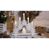 TRACON Tracon CHRSTCANWW5WW LED karácsonyi gyertyapiramis,csillag,fa, fehér, elemes Timer 6+18h,5LED, 3000K, 2xAA