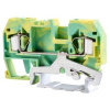 TRACON TSKC2,5JD Védővezető ipari sorozatkapocs, rugós, sínre, zöld/sárga 800V 24A 0.08-2.5 mm2 2P