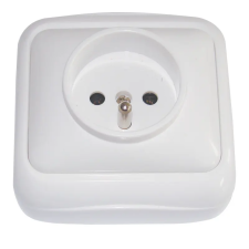 TRACON TTK-12 Falon kívüli csatlakozóaljzat, csapos (tapétakpcsoló) 16A/250VAC, IP20 villanyszerelés