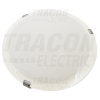TRACON Üveg mennyezeti UFO lámpatest, fehér230V, 50Hz, E27, max.1×60W, D=300 mm