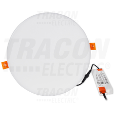 TRACON Védett, beépíthető LED mélysugárzó, kerek 230 VAC, 28 W, 4000 K, 2250 lm, IP66, EEI=A világítás