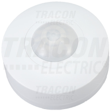 TRACON Védett mozgásérzékelő, mennyezetre, 3 szenzorral, fehér 230V, 50Hz, 1200W, 360°, 1-12m, 10 s-15 min, 3-2000lux,IP44 villanyszerelés