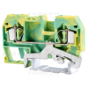 TRACON Védővezető ipari sorozatkapocs, rugós, sínre, zöld/sárga 800V 32A 0.08-4 mm2 2P