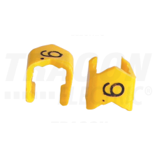 TRACON Vezetékjelölő (6 szám)vezetékre pattintható1,5-4mm2 villanyszerelés