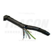 TRACON Vezetékspirál lapos 10m fekete 12-50mm TRACON - KSPI-8F villanyszerelés
