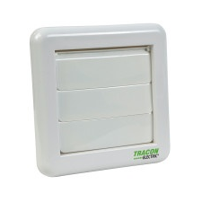 TRACON VFG100 Kültéri gravitációs zsalu fürdőszoba vent-hoz 151×151×45mm, D=96mm villanyszerelés