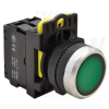 TRACON Világító nyomógomb, zöld1×NO, 5A/230V AC-15, IP65, LED 230V AC/DC