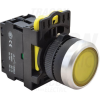 TRACON Világító nyomókapcsoló sárga IP65