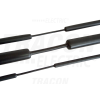 TRACON Zsugorcső, vékonyfalú, 3_1 zsugorodás, fekete24/8mm, POLIOLEFIN