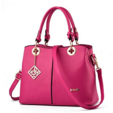  Tracy elegáns kézitáska válltáska lóhere alakú dísszel pink aa-001293