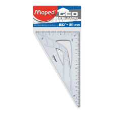 Traders d.o.o. Maped vonalzó (derékszögű, 21cm/60fok, átlátszó) vonalzó
