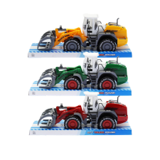  Traktor, elöl szerk., bálázó, 3 szín, 39x15 cm plf. autópálya és játékautó