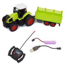 Traktor utánfutóval, távirányítóval távirányítós modell