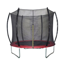 Trambulin hálóval, PP lemez, 100 kg, 2.44x2.45m trambulin szett