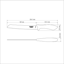 TRAMONTINA Affilata Kenyérvágó Kés (20 Cm) kés és bárd