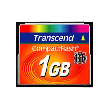 Transcend 1GB Compact Flash Memória Transcend  133x (TS1GCF133) (TS1GCF133) memóriakártya