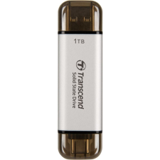 Transcend 1TB ESD310S USB 3.2 Gen 2 Type-A / Type-C Külső SSD - Ezüst (TS1TESD310S) merevlemez