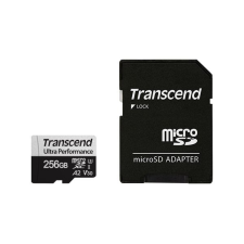 Transcend 256GB microSDXC USD340S Class 10 U3 V30 A2 + adapterrel memóriakártya