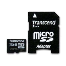 Transcend 32GB microSDHC Transcend CL10 + adapter (TS32GUSDHC10) (TS32GUSDHC10) memóriakártya