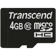 Transcend 4GB micro SDHC CL10 memóriakártya memóriakártya