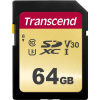 Transcend 64GB UHS-I U3 SD CARD MLC (TS64GSDC500S)