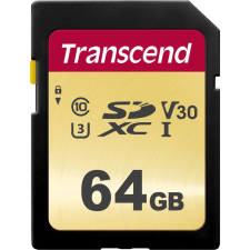Transcend 64GB UHS-I U3 SD CARD MLC (TS64GSDC500S) memóriakártya