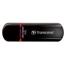 Transcend - HI-SPEED JETFLASH 600 4GB - FEKETE/PIROS pendrive