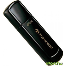 Transcend JetFlash 350 64GB USB 2.0 Fekete pendrive