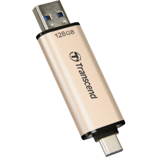 Transcend JetFlash 930C 128GB USB 3.0 + USB 3.0 Type C Fekete-Arany pendrive