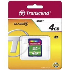 Transcend Memóriakártya SDHC 4GB CLASS 4  (TS4GSDHC4) memóriakártya