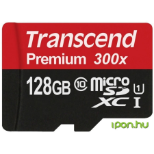 Transcend Premium 128GB MicroSDXC 60 MB/s TS128GUSDU1 memóriakártya