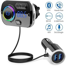  Transzmitter BC49BQ Bluetooth Autós MP3 Lejátszó FM Led Kijelzővel autós kellék