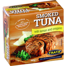  Trata füstölt tonhal citrommal és oregánóval 160 g konzerv