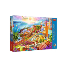 Trefl 1000 db-os Premium Plus puzzle - Tea Time - Visit Santorini (10842) puzzle, kirakós