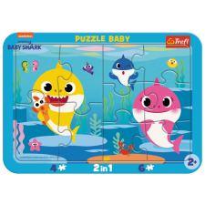 Trefl 10 db-os keretes puzzle - Baby Shark (80027) puzzle, kirakós