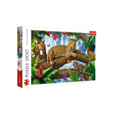 Trefl 1500 db-os puzzle - Leopárdok a fák között (26160) puzzle, kirakós