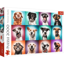 Trefl 2000 db-os puzzle - Mókás kutyaportrék (27119) puzzle, kirakós