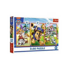Trefl 3 x 80 db-os puzzle - Mancs őrjárat (34886) puzzle, kirakós