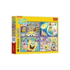 Trefl 4 x 250 db-os puzzle - Spongyabob különös világa (13342) puzzle, kirakós