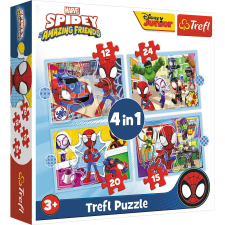 TREFL 4IN1 SPIDAY PUZZLE SPIDAY CSAPAT puzzle, kirakós