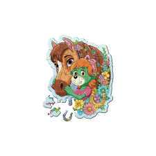 Trefl 50 db-os Wooden Contour Fa Puzzle - A Treflikow család (20259) puzzle, kirakós