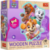 Trefl 50 db-os Wooden Contour Fa Puzzle - Mancs őrjárat - A cheerful group of pupies (20258) (GXP-926713)