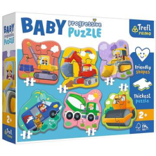 Trefl Baby: Az építkezésen puzzle szett (44004) (44004) puzzle, kirakós