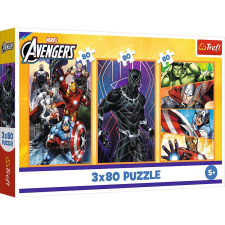 Trefl Bosszúállók - Akciódús napok 3 x 80 darabos puzzle (34883) puzzle, kirakós