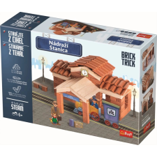 Trefl brick trick óriás vasúti állomás készlet barkácsolás, építés