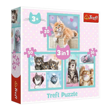 Trefl Cuki cicák 3 az 1-ben puzzle - TREFL puzzle, kirakós