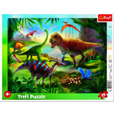 Trefl : Dinoszauruszok 25 darabos keretes puzzle puzzle, kirakós