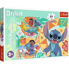 Trefl Disney: Lilo &amp;, Stitch egy boldog nap 24db-os Maxi puzzle puzzle, kirakós