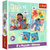 Trefl Disney Lilo&Stitch puzzle és memóriakártya 2 az 1-ben szett – Trefl
